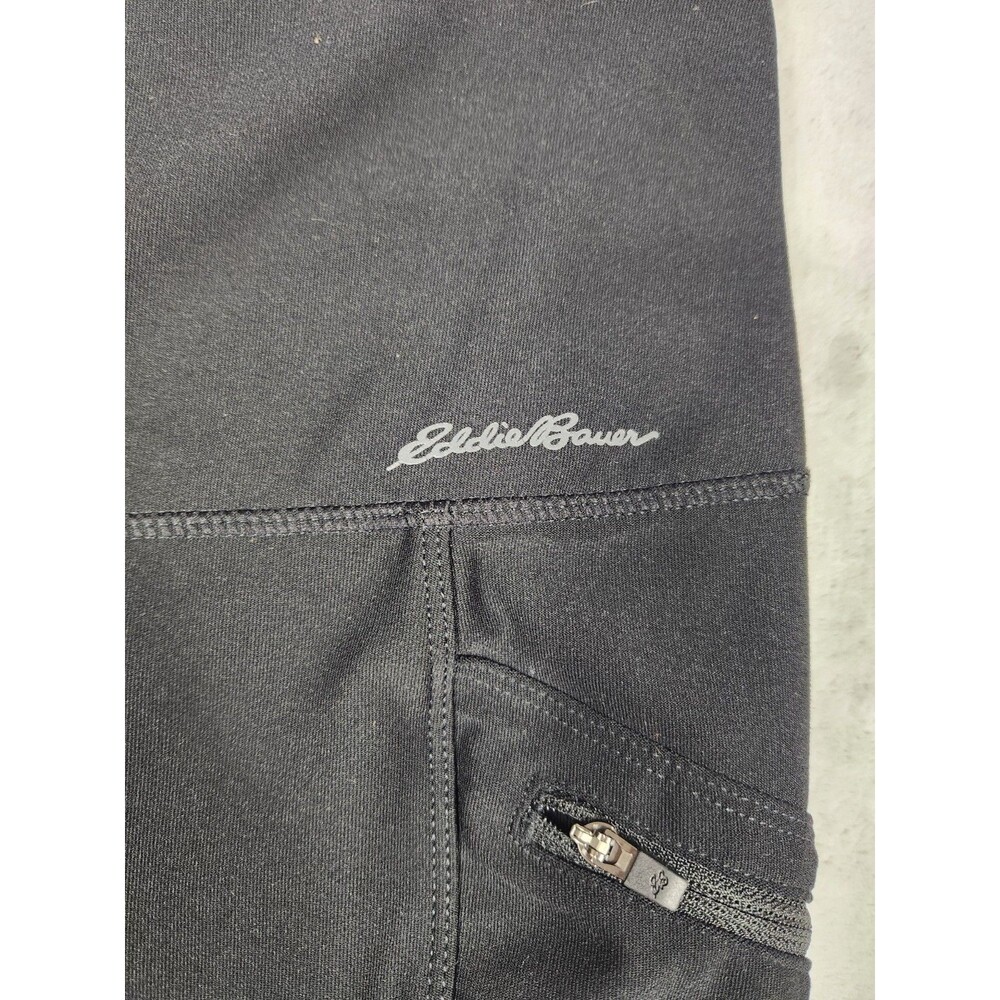 Eddie Bauer Womens Trail Tight Leggings Black Size Medium Activewear Yoga Pants - Picture 2 of 16